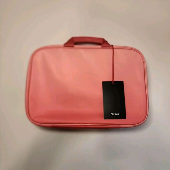 NWT TUMI Voyageur MELISSA Zippered Cosmetic Toiletry Bag PINK OMBRE - Picture 5 of 8